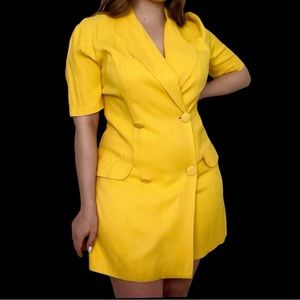 Joseph Ribkoff Vintage Women’s Yellow Business Casual Romper